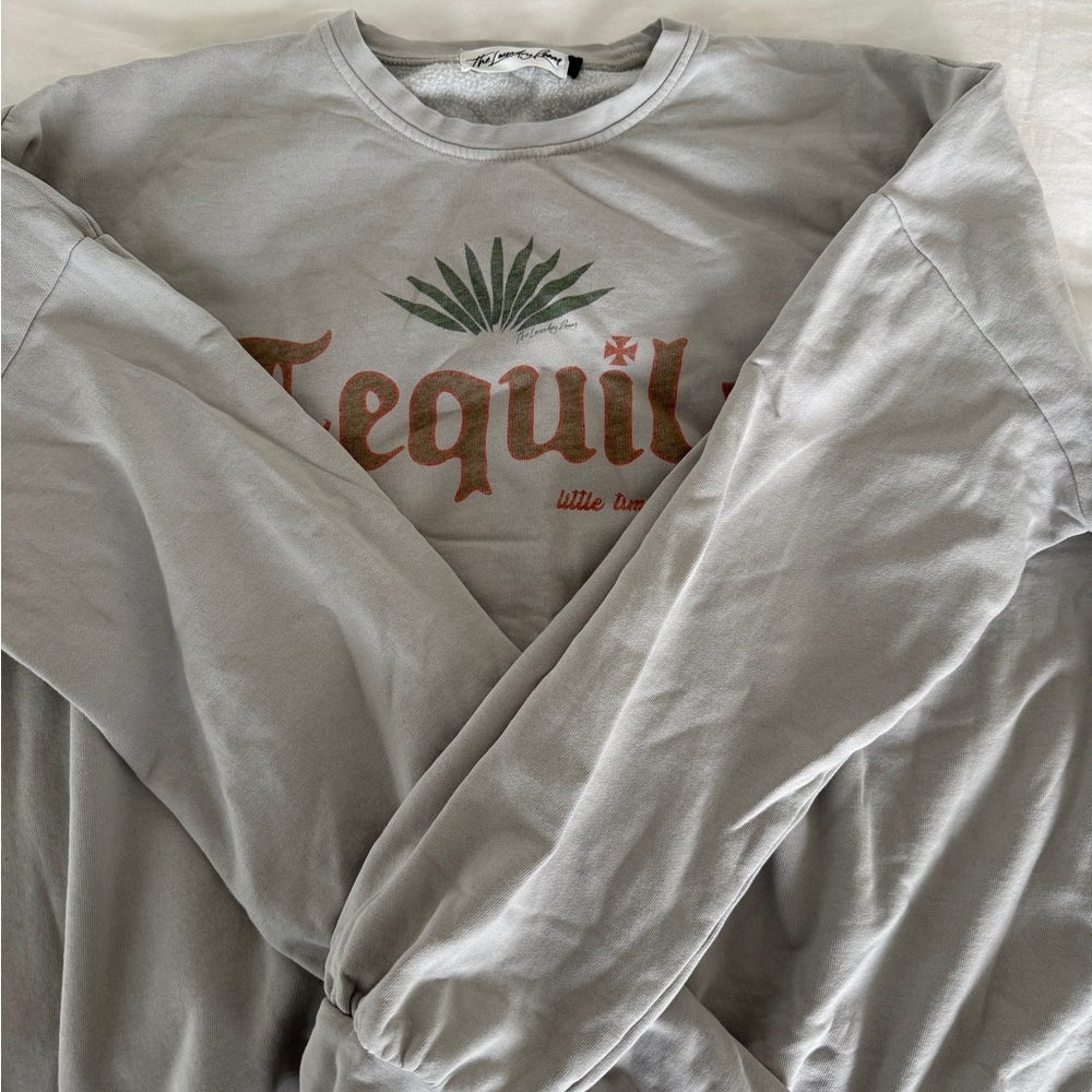 Revolve Gray 'Tequila' Sweatshirt - Picture 3 of 4